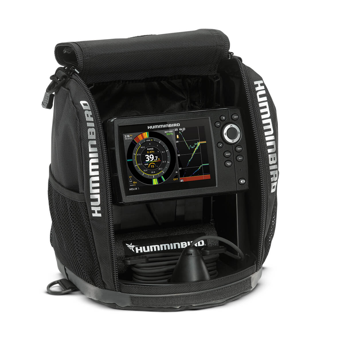 HUMMINBIRD HELIX ICE H5 CHIRP GPS G3 FB image 2