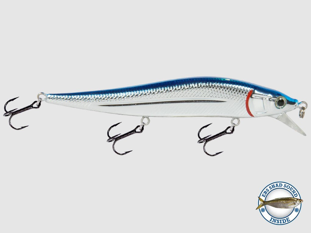 LIVINGSTON LEURRE JERK MASTER 121C - BLUE BACK CHROME SHAD image