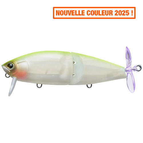 YO-ZURI 3DB WAKE PROP - 105 MM - MATTE GHOST PEARL CHART BACK image