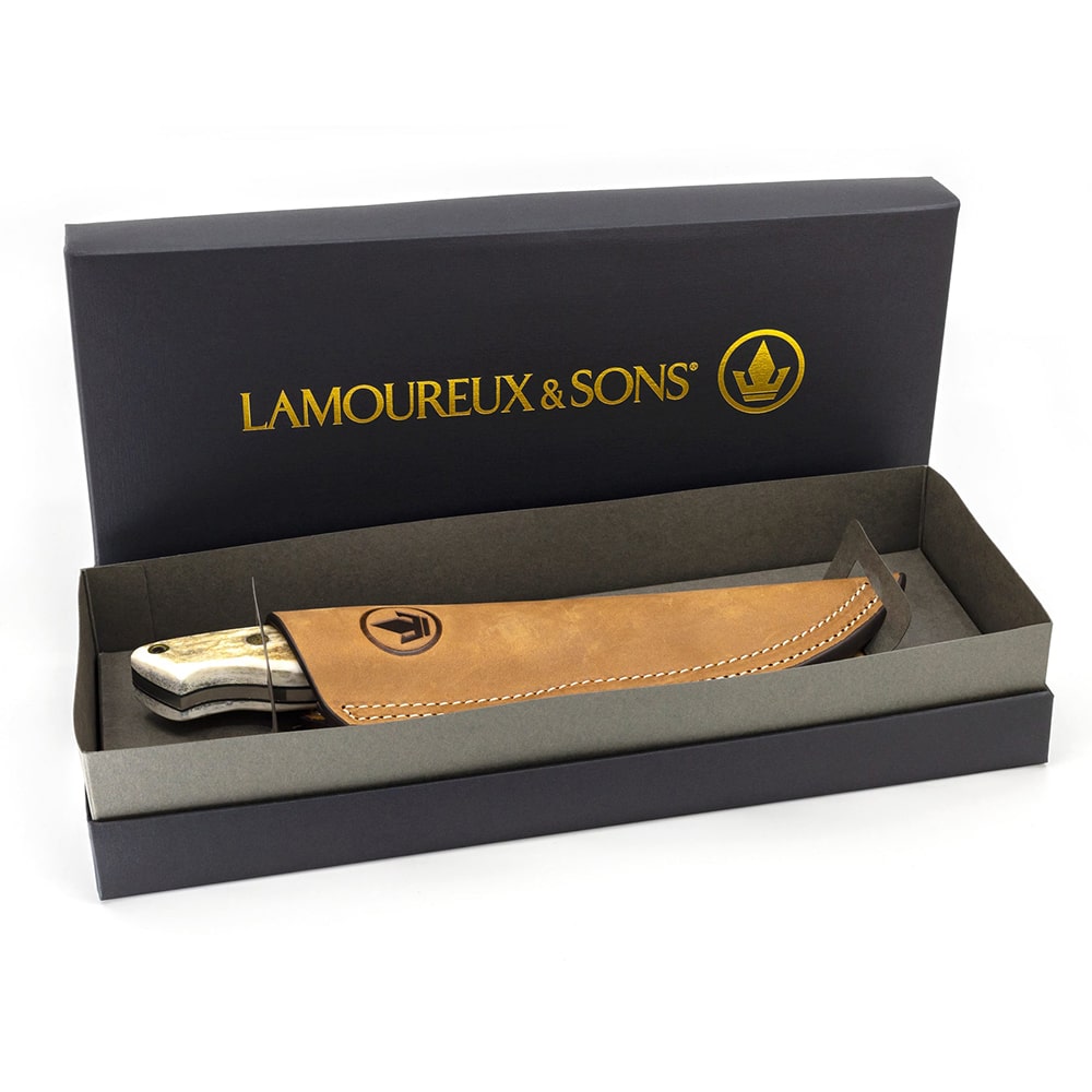 LAMOUREUX AND SONS COUTEAU DE CHASSE ANTICOSTI STAG BOIS DE CERF image 3