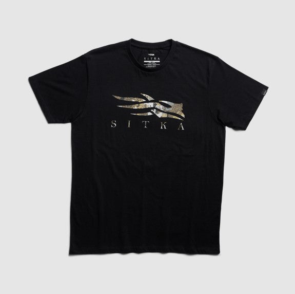 SITKA CHANDAIL OPTIFADE ICON TEE, BLACK ELEVATED II image 0
