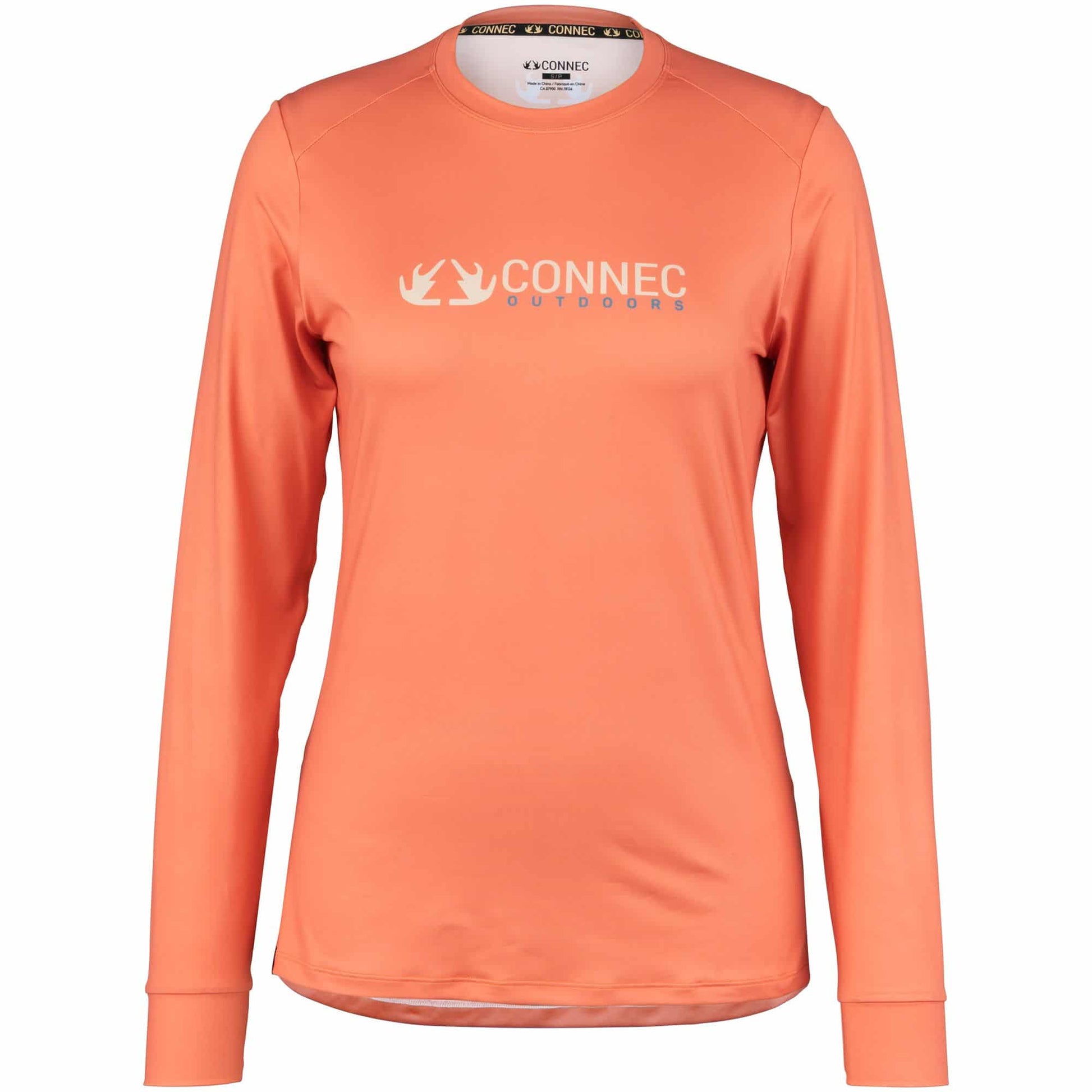 CONNEC CHANDAIL SOLAIRE LS CREWNECK POUR FEMME, CORAIL image 0