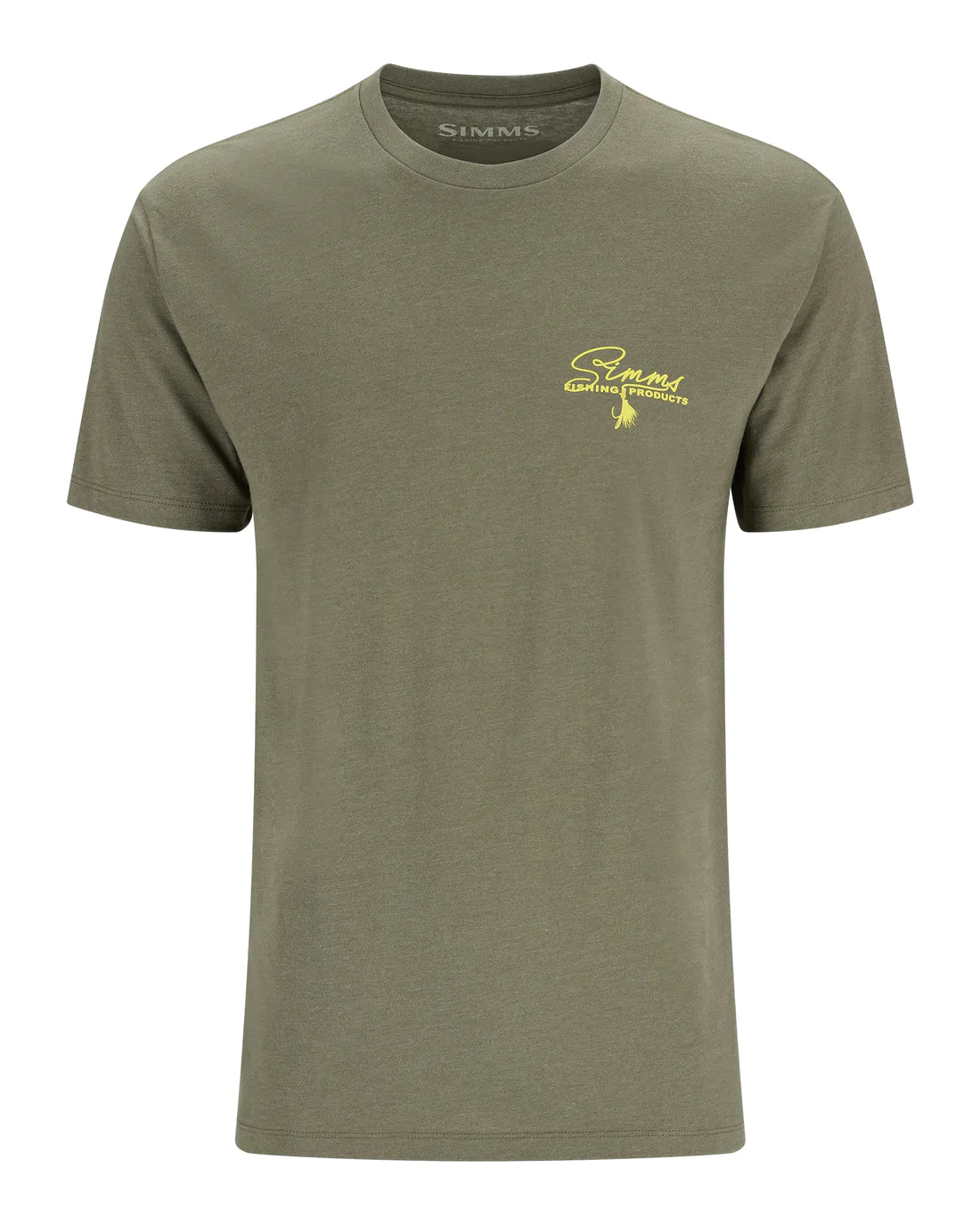 SIMMS T-SHIRT SCRIPT LINE, MILITARY HEATHER image 1