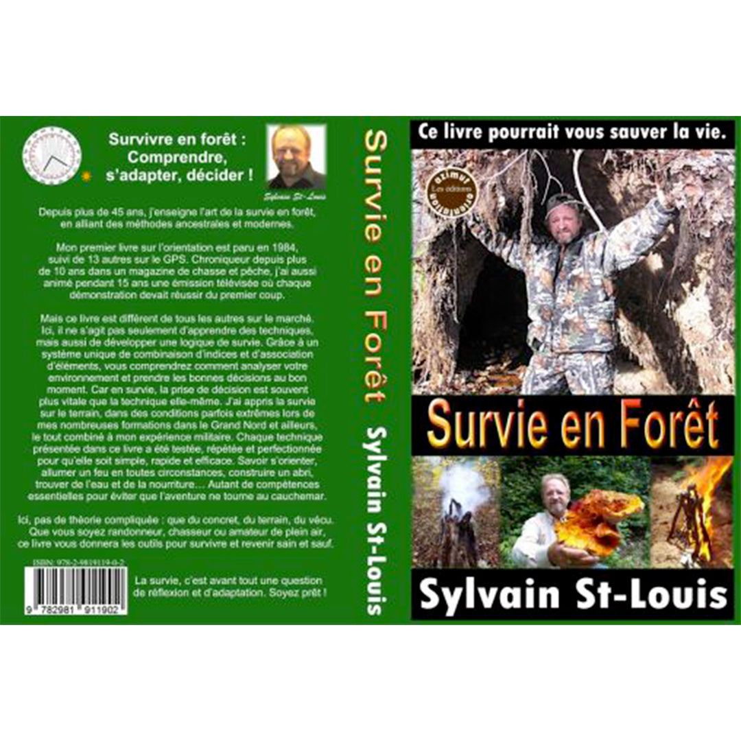 ORIENTATION AZIMUT LIVRE DE SURVIE EN FORÊT SYLVAIN ST-LOUIS image 0