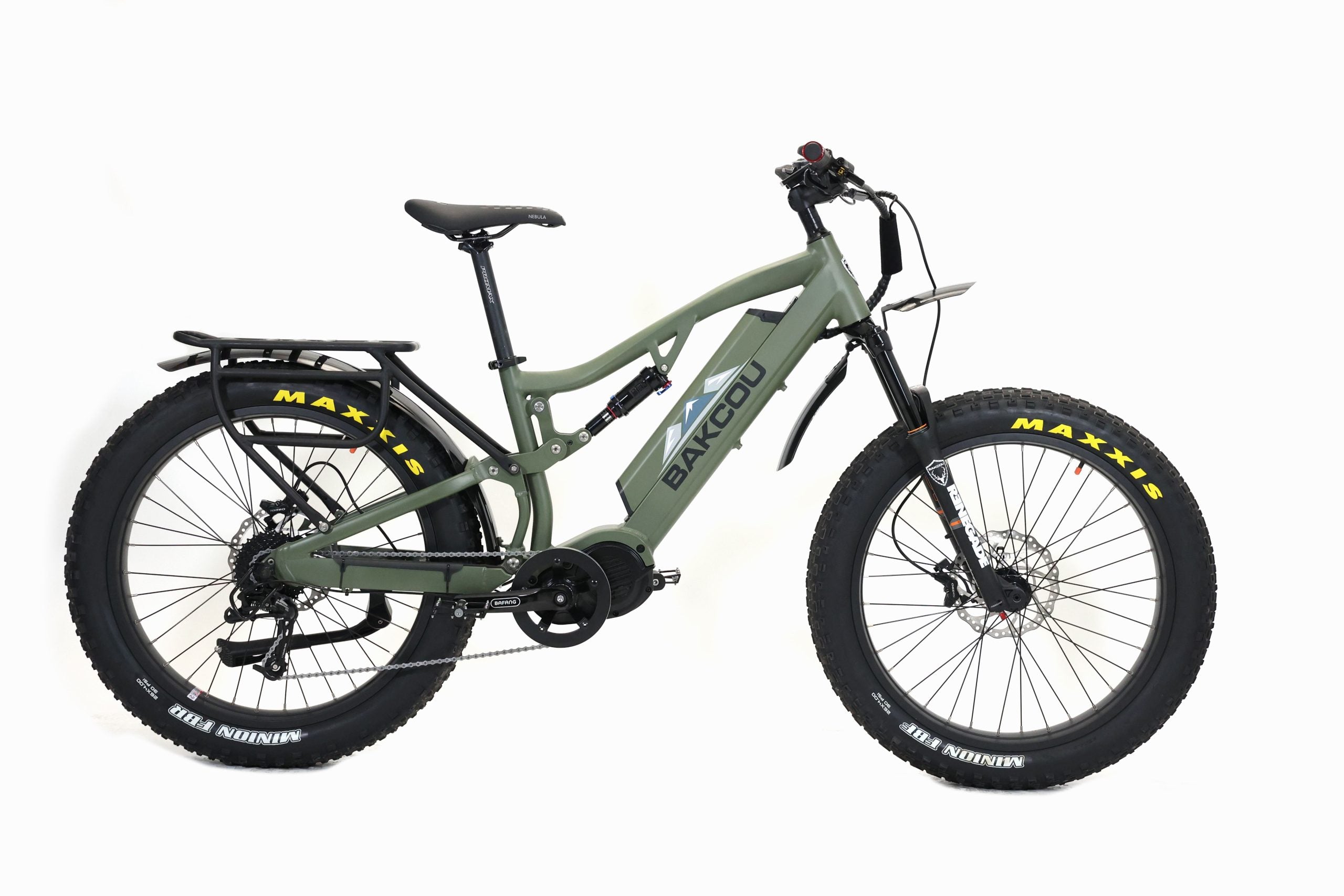 BAKCOU EBIKE STORM 1000W MID DRIVE 25Ah ,MATTE ARMT GREEN image 3