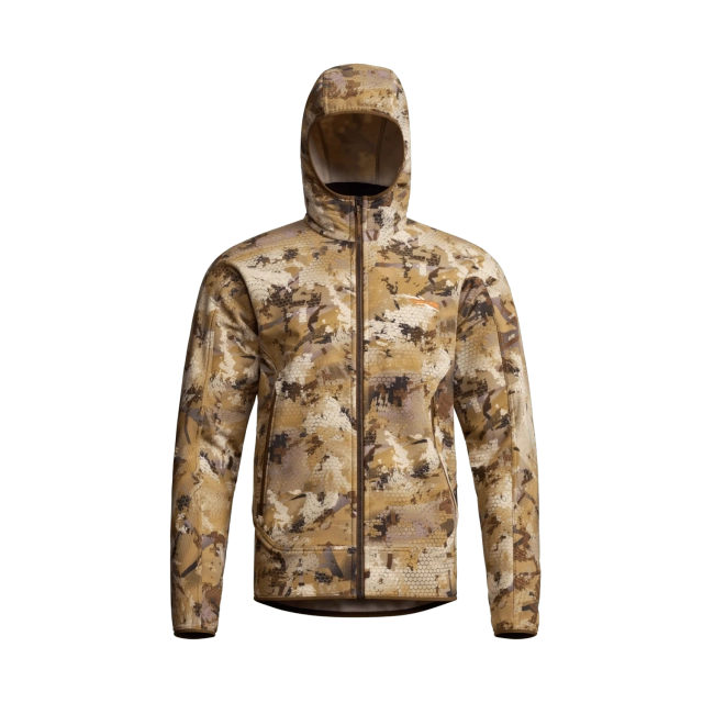 SITKA MANTEAU ALPHA FLEECE HOODED -  OPTIFADE MARSH