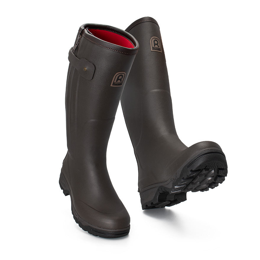 ROUCHETTE BOTTE EN CAOUTCHOUC AVEC ZIP VENEUR NEO MARRON image 2