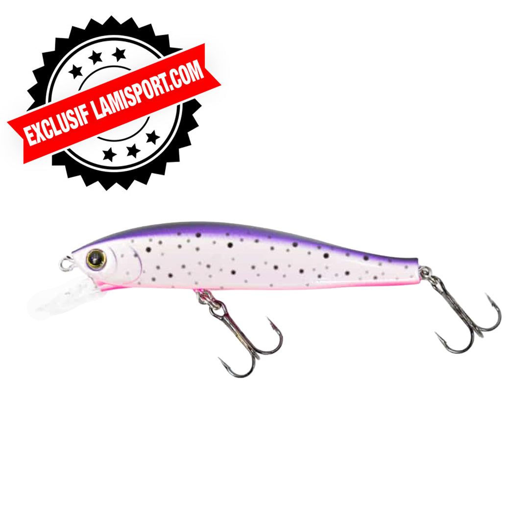 HARDCORE JERKBAIT MINNOW FLAT 70SP - 2 3/4'' - PURPLE RAINBOW