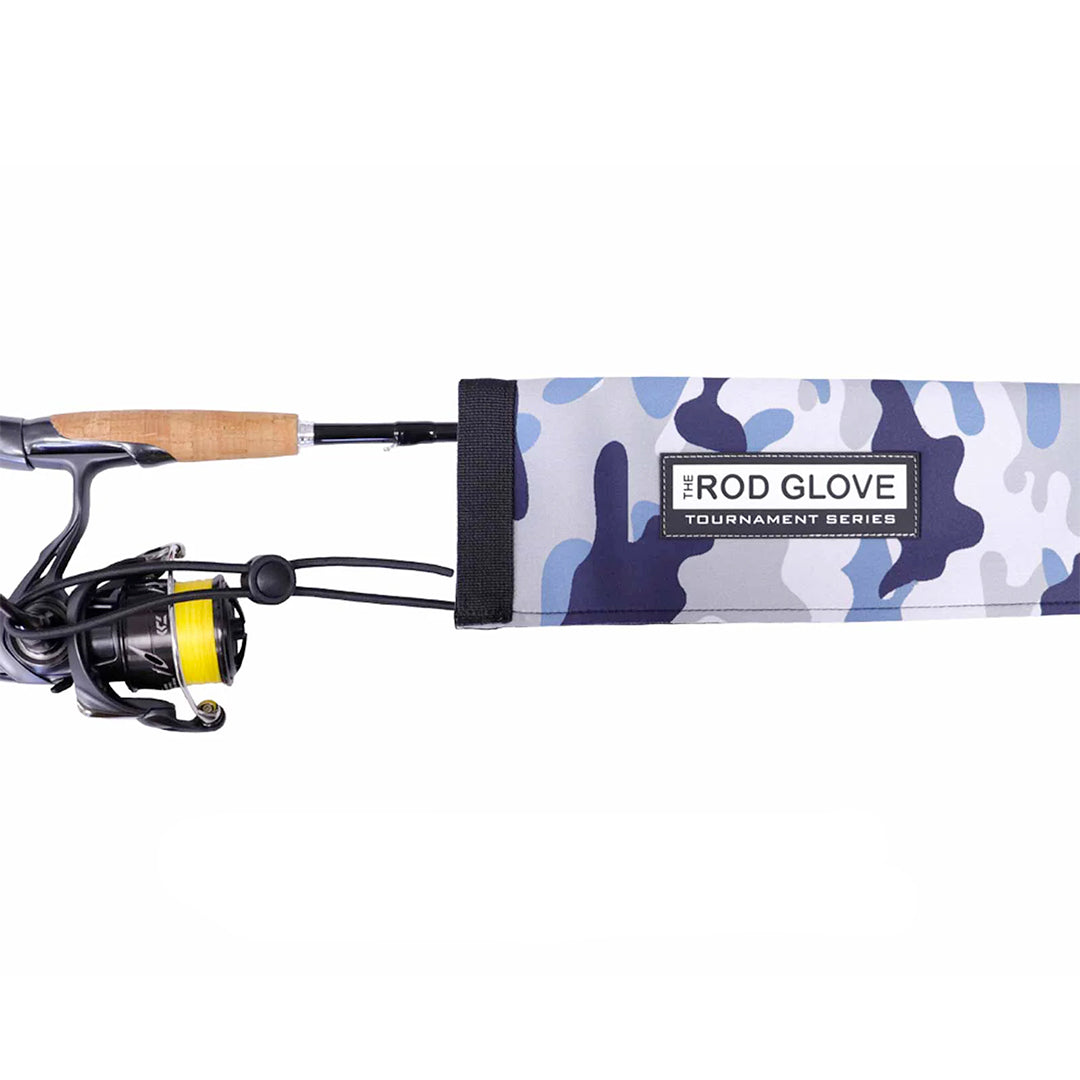 ROD GLOVE ÉTUIS À CANNES TOURNAMENT NEOPRENE LANCER LÉGER 7 PI, BLUE CAMO image 0