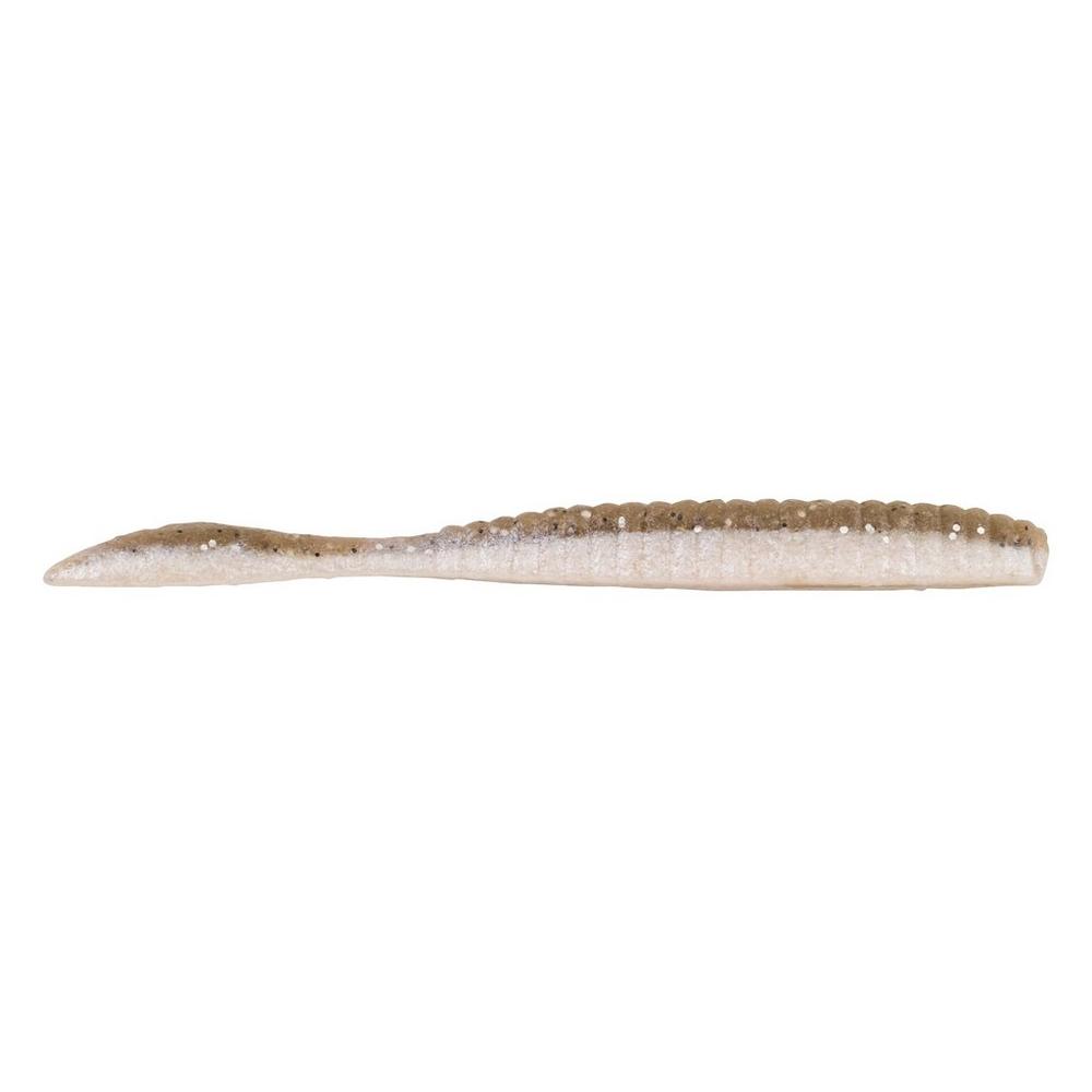 BERKLEY POWERBAIT MAXSCENT FLAT WORM 3.6" - BROWN BACK image