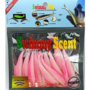 LEURRE SOUPLE RÉALISTE SWIMMY FISH 3.5'' DE TARGET BAITS - ROSE BUBBLE GUM image
