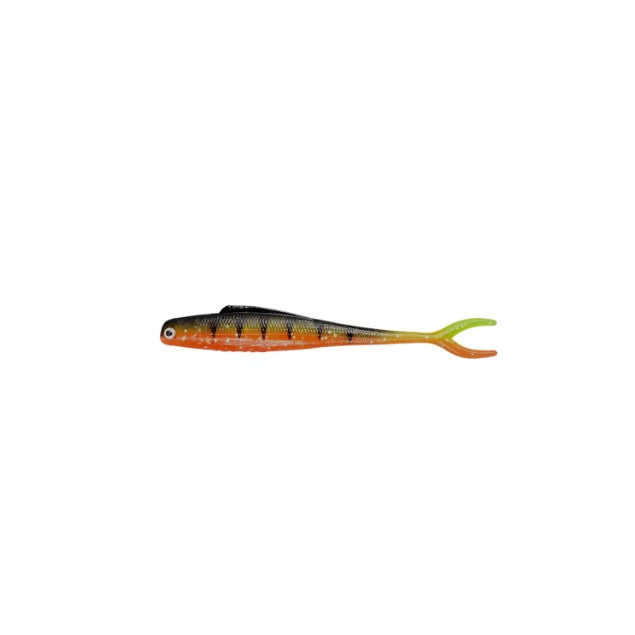 MALADE DE PÊCHE MME. WALLY V-TAIL 4.5" - PERCHAUDE ORANGE EAU FONCÉ image