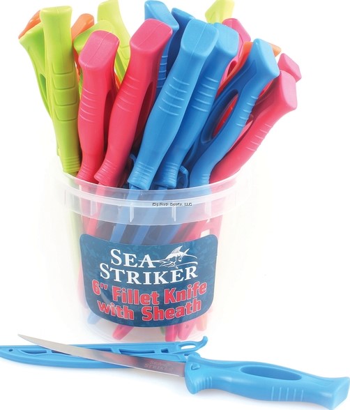 SEA STRIKER COUTEAU À FILET 6'' ORANGE OU BLEU image 0