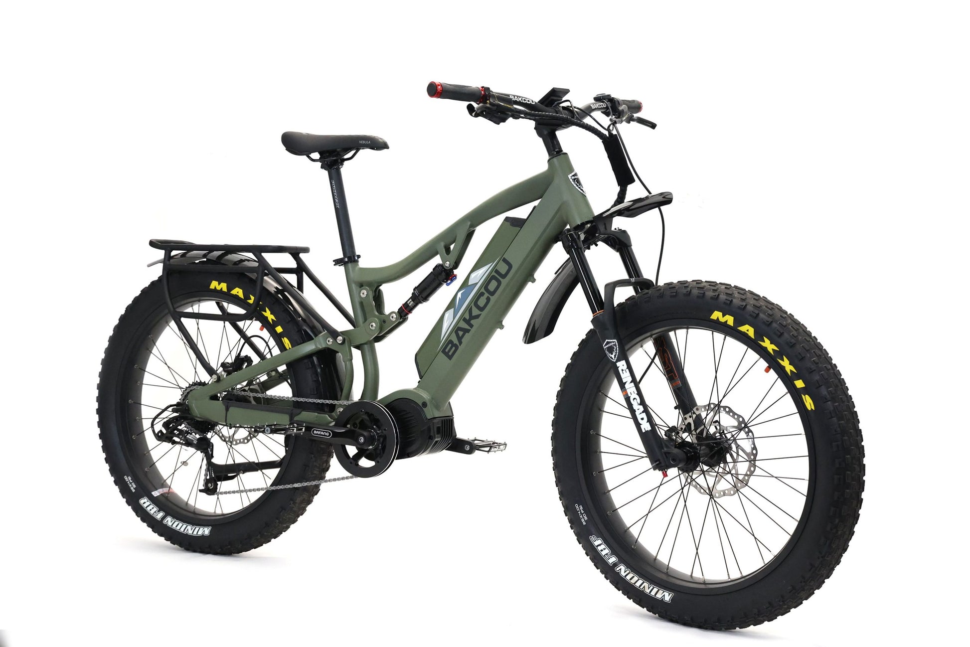 BAKCOU EBIKE STORM 1000W MID DRIVE 25Ah ,MATTE ARMT GREEN image 2