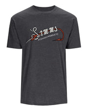 SIMMS T-SHIRT HOOK AND LOOP, TITANIUM HEATHER image 0