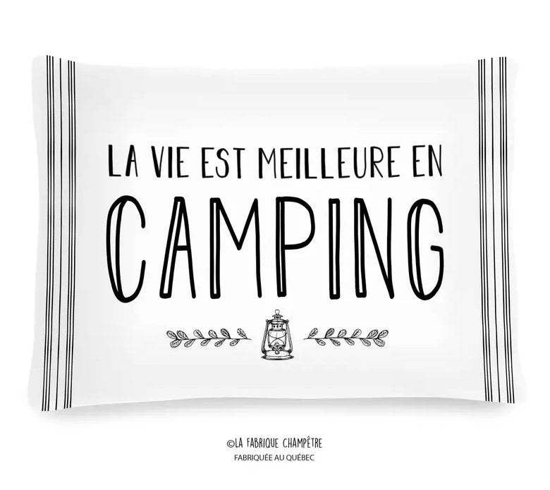 COUSSIN '' LA VIE EST MEILLEURE EN CAMPING '' image 0