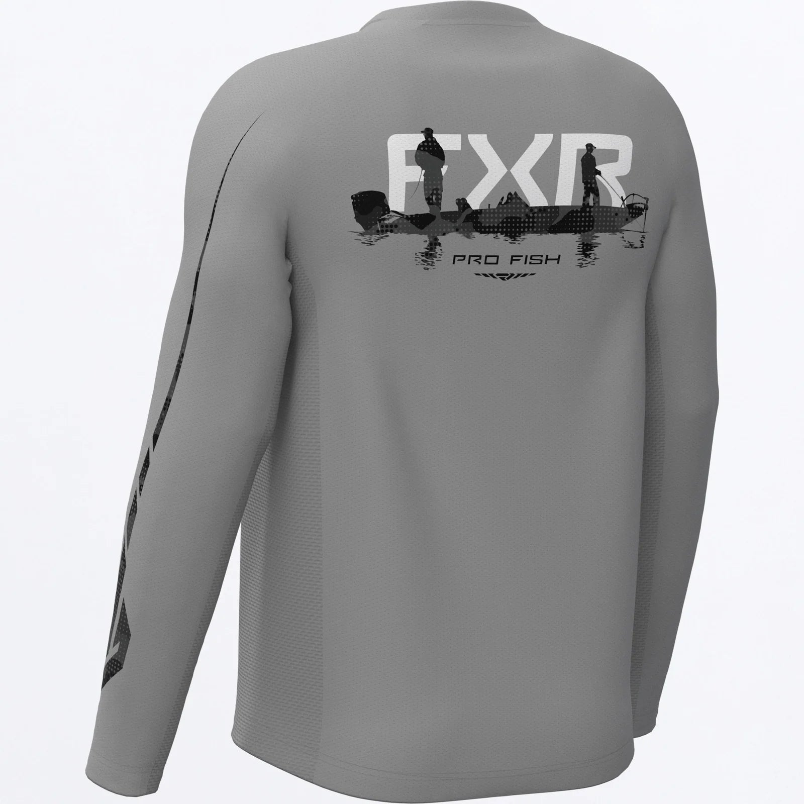 FXR CHANDAIL MANCHE LONGUE BIG TREBLE AIR UPF NOIR GRIS image 1