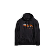 SITKA CHANDAIL À CAPUCHE ICON PULLOVER - NOIR / ORANGE image 0