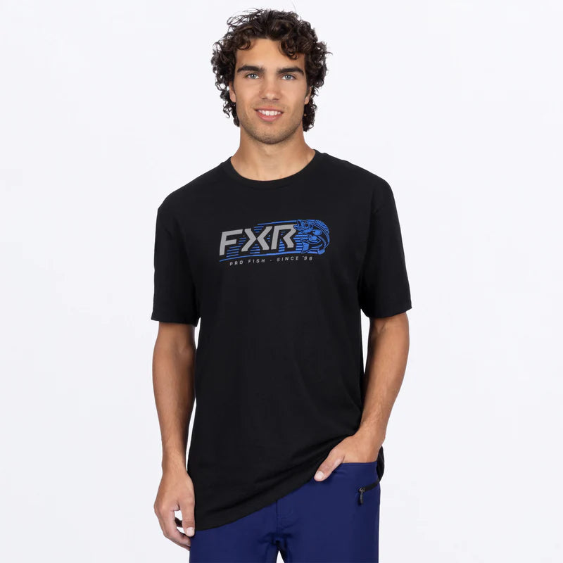 FXR T-SHIRT ACTION PREMIUM NOIR COBALT image 0