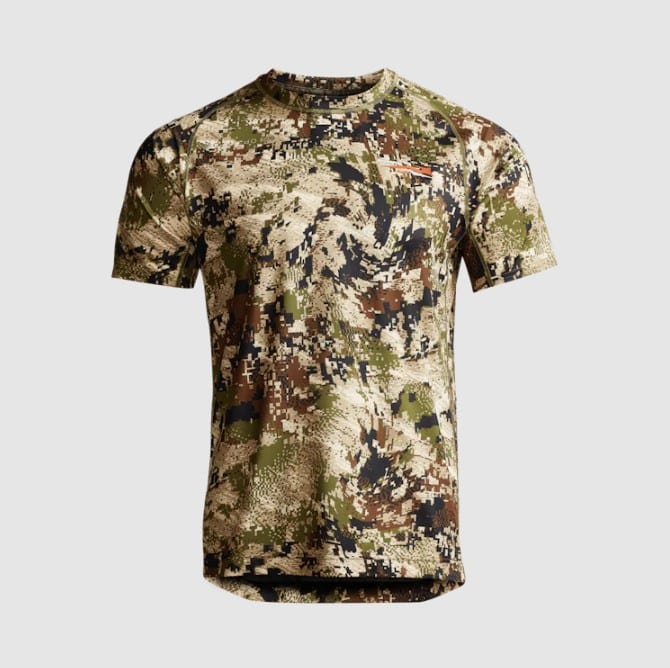 SITKA CORE LIGHTWEIGHT CREW MANCHE COURTE, OPTIFADE SUBALPINE image 0