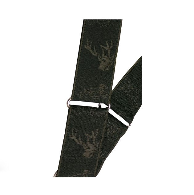 BICLIP BRETELLES À MOTIF DE CHASSE VERT image 0