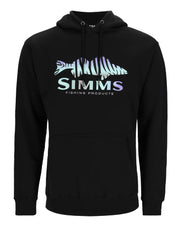 SIMMS HOODY WALLEY LOGO, BLACK image 0