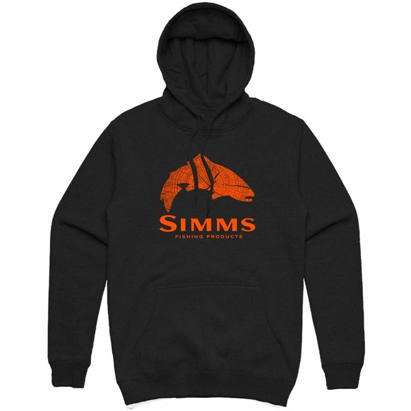 SIMMS CHANDAIL À CAPUCHON WOOD TROUT FILL NOIR image 0