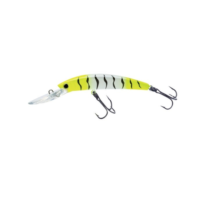 YO-ZURI CRYSTAL MINNOW FLOTTANT DEEP DIVER WALLEYE - 110 MM - CHARTREUSE TIGER image