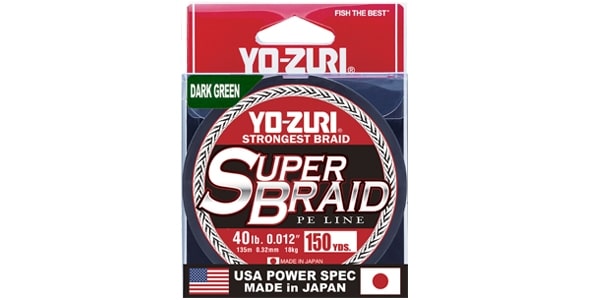 YO-ZURI SUPERBRAID VERT FONCÉ - DARK GREEN, 10 LBS image