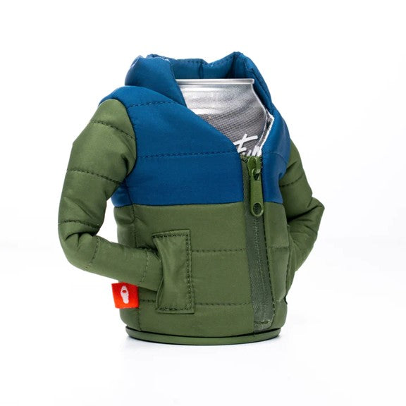 PUFFINDRINKWEAR COUVRE BOISSON THE PUFFY, OLIVE GREEN/VARSITY BLUE image 5