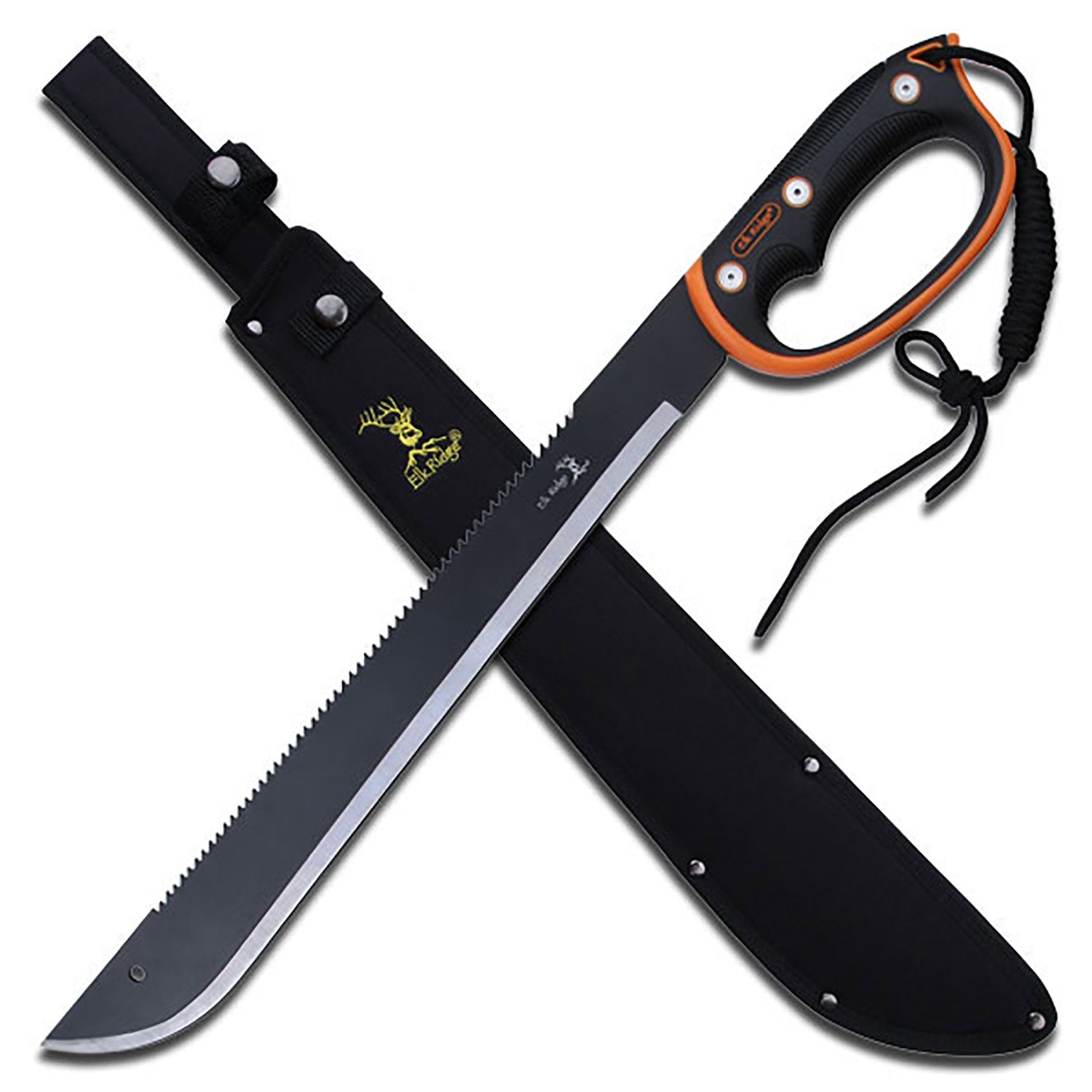 ELK RIDGE MACHETTE NOIR ET ORANGE image 0