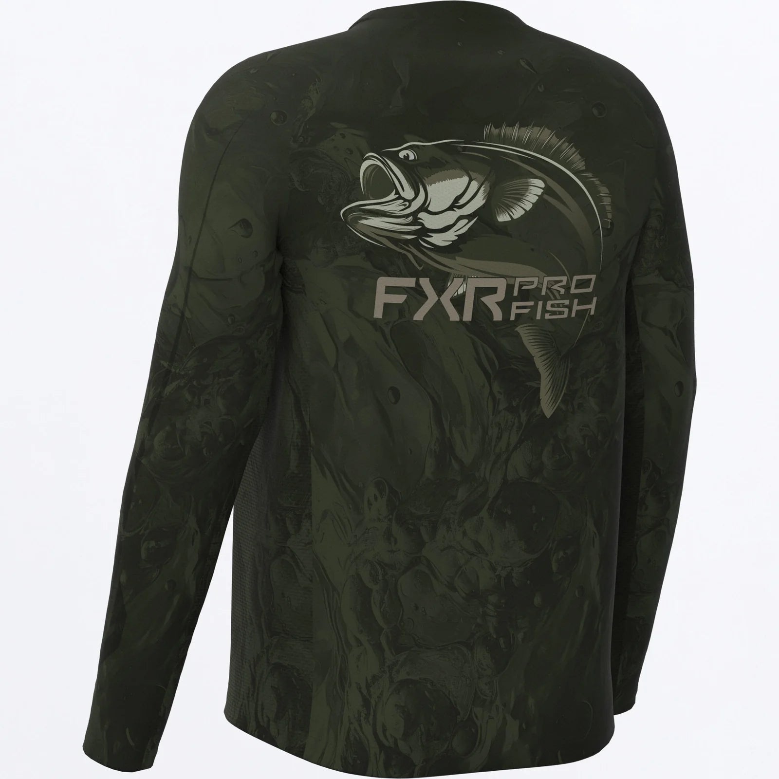 FXR CHANDAIL MANCHE LONGUE BIG TREBLE AIR UPF ARMY U BASS