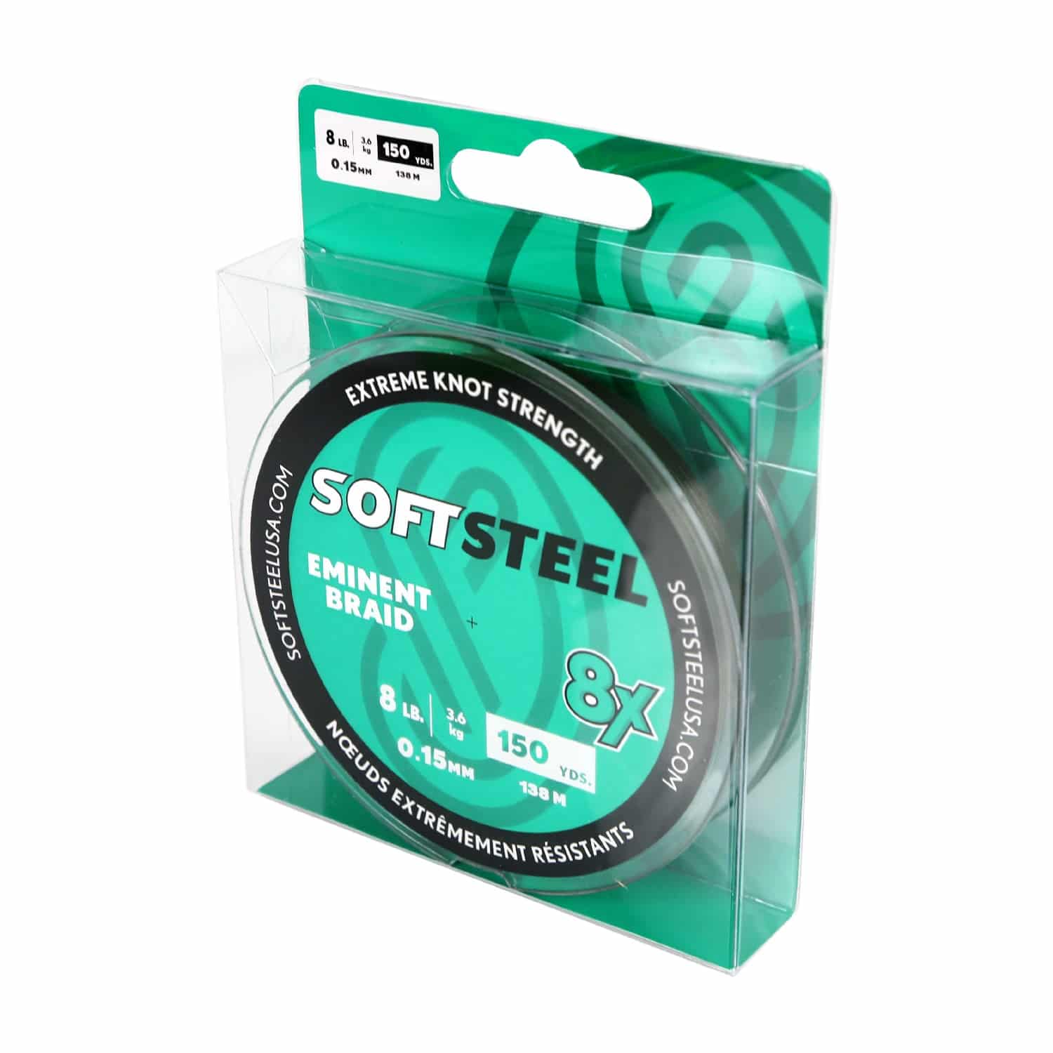 SOFT STEEL FIL TRESSÉ 8X EMINENT 150 VERGES image 0