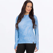 FXR FEMME CHANDAIL À MANCHE LONGUE DERBY UNDERTOW AIR UPF BLEU MAUI image 0