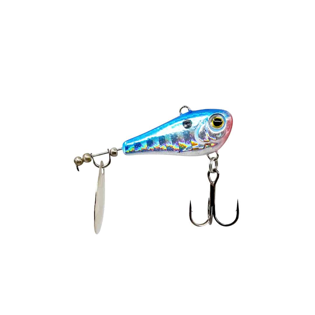 FISHLAB POISSON NAGEUR BIO SHAD INDIANA TAILSPIN 3/4'' - BLUE SILVER image