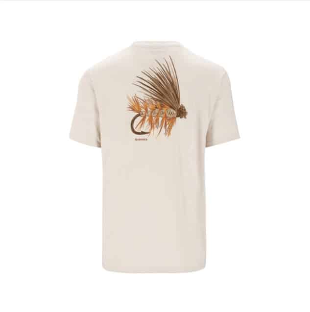 SIMMS T-SHIRT LET IT FLY - NATUREL image 1