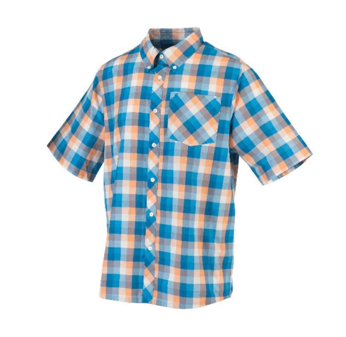 CHEMISE A CARREAU MANCHE COURTE BROWNING COULEUR CANTALOUP image 0