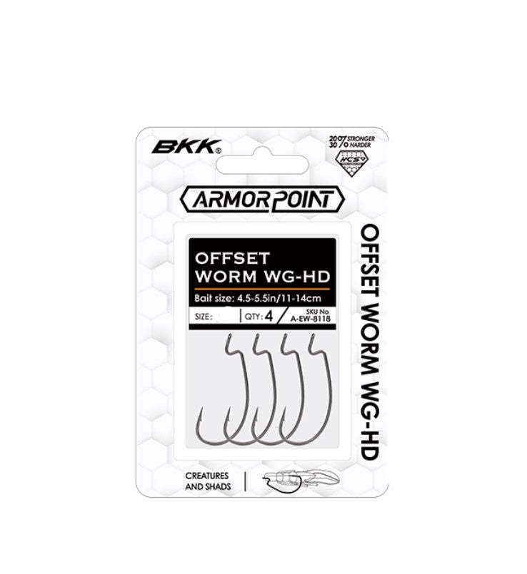 BKK HAMEÇON OFFSET WORM WG-HD image 0
