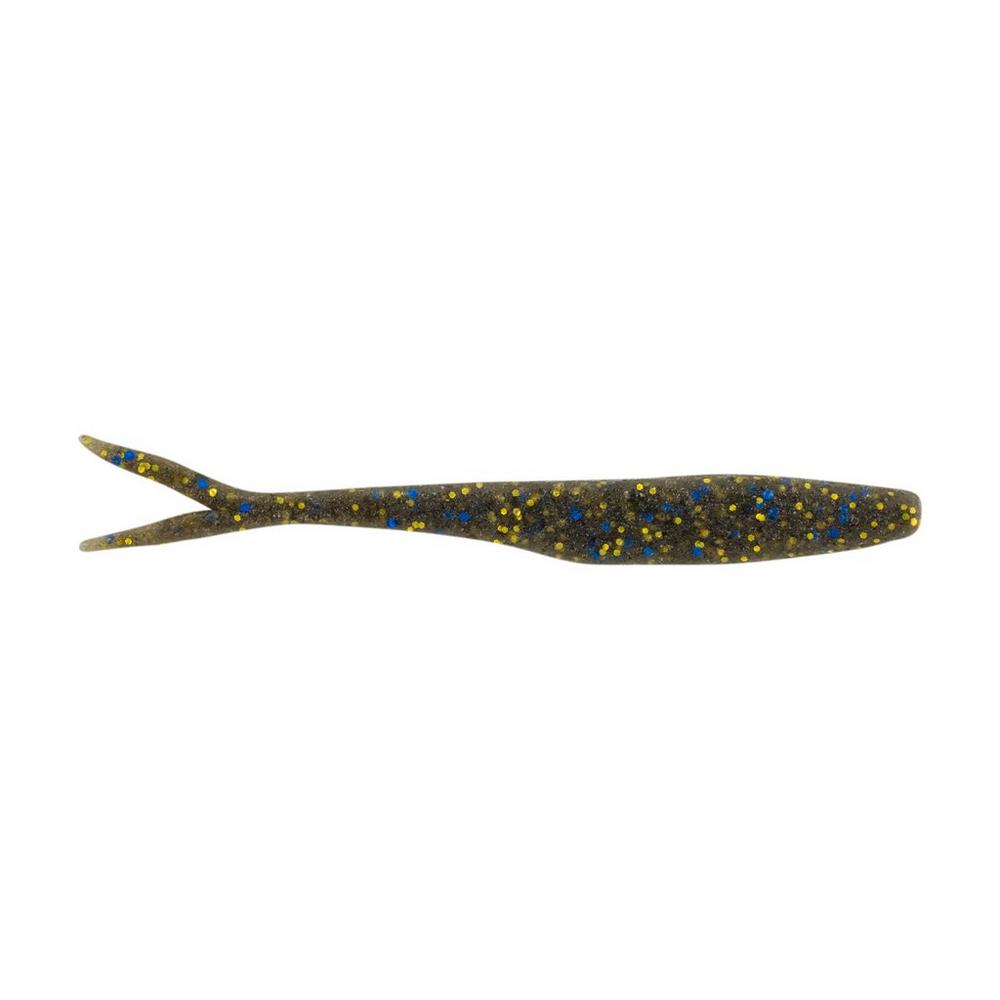 BERKLEY POWERBAIT MAXSCENT FLATNOSE MINNOW 4'' - SMOKE BLACK BLUE GOLD image