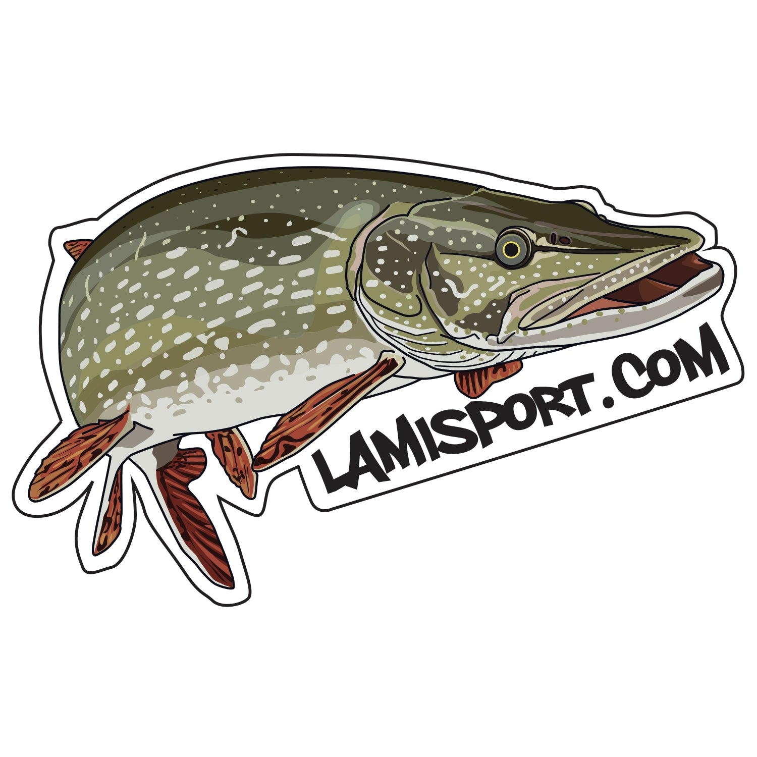 L'AMI SPORT AUTOCOLLANTS UV - BROCHET image 0