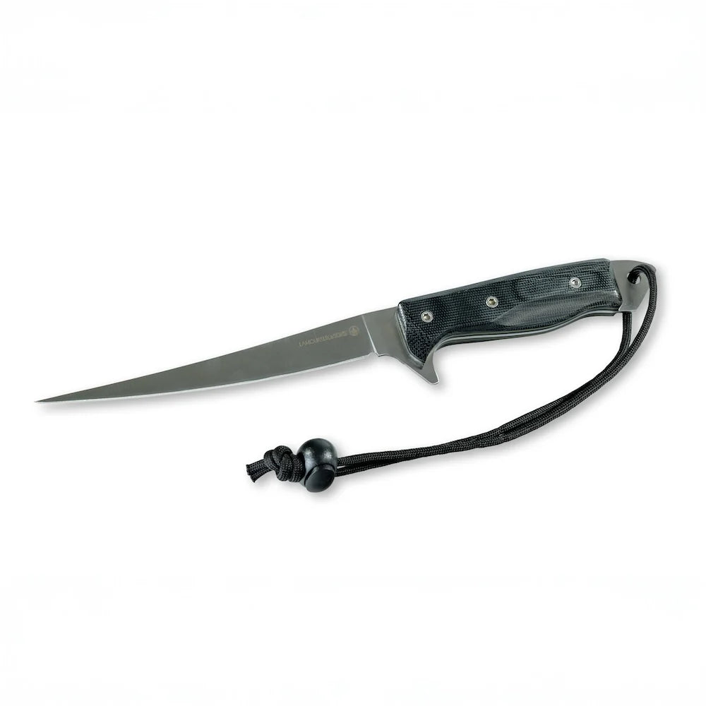 LAMOUREUX AND SONS COUTEAU DE PÊCHE RUPERT PRO GUIDE MICARTA NOIR image 0