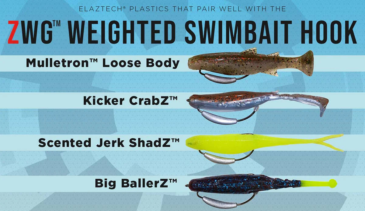 ZMAN HAMEÇON ZWG SWIMBAIT PLOMBÉ - 3/16 OZ image 2