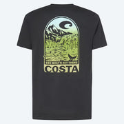 COSTA T-SHIRT STREAM TO SEA WEST - WASHED BLACK