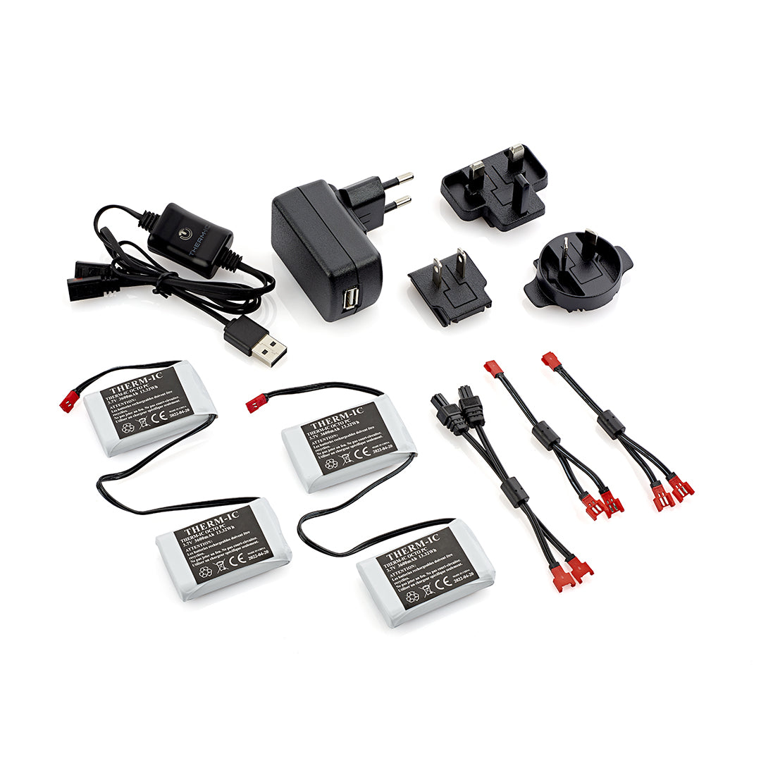 THERM-IC KIT DE BATTERIE ET CHARGEUR ULTRA HEAT BOOST POUR GANTS CHAUFFANTS