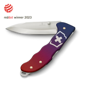 VICTORINOX EVOKE ALOX FOLDING KNIFE 136MM BLUE/RED