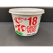 GROS VERS DE TERRE VIVANT POT DE 18 image 0