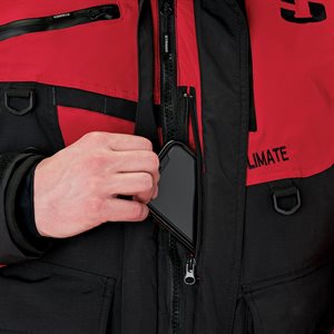 MANTEAU CLIMATE DE STRIKER NOIR ET ROUGE image 4