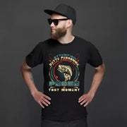 DESIGN CHASSE PÊCHE T-SHIRT " ATTENTION CETTE PERSONNE PEUT PARLER DE PÊCHE À TOUT MOMENT " image 0