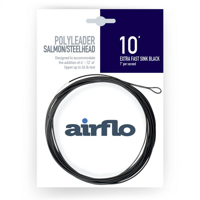 AIRFLO POLYLEADER 10' SAUMON ET TRUITE ARC-EN-CIEL - EXTRA FAST SINK (DGREY) image