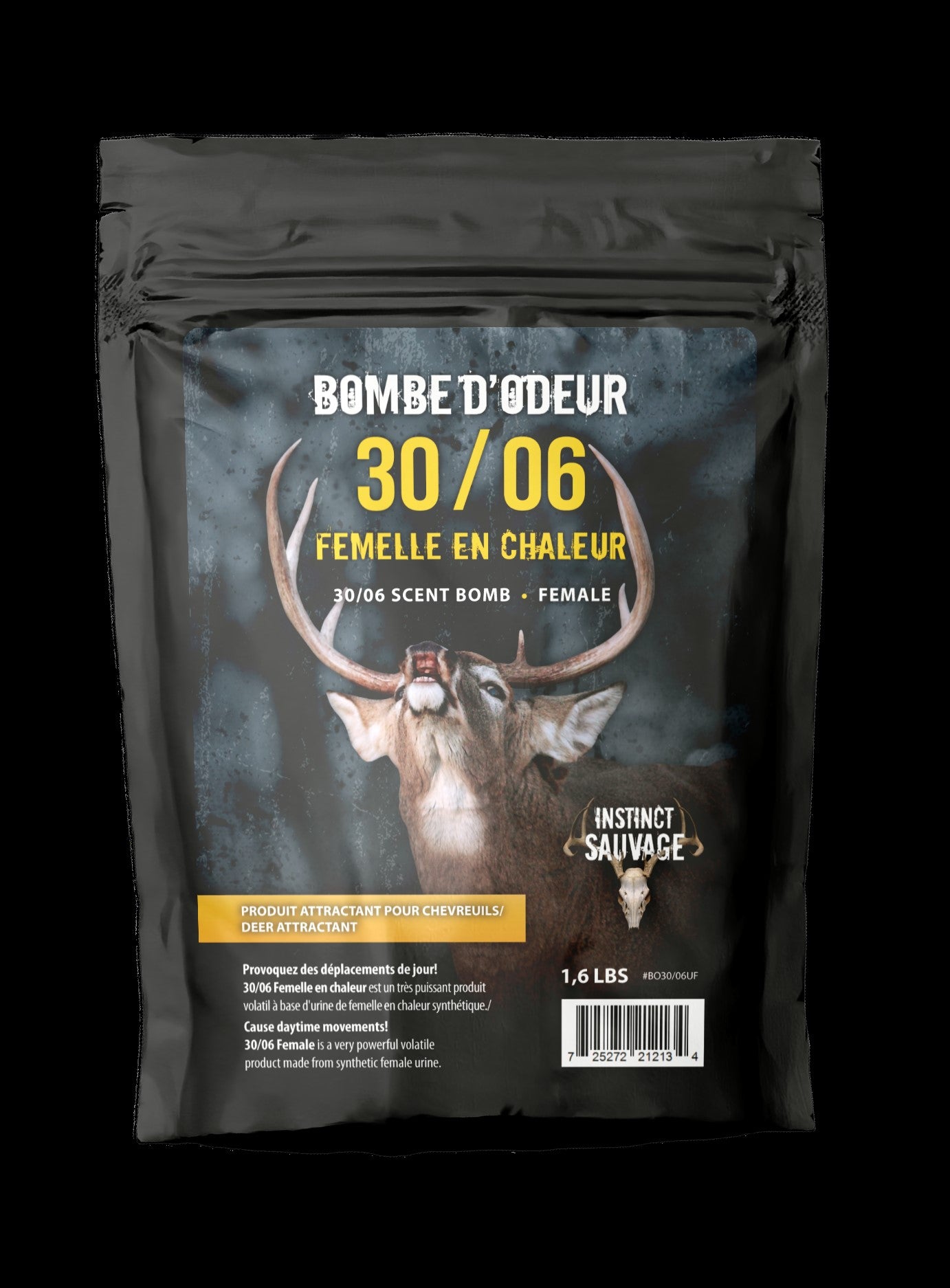 INSTINCT SAUVAGE BOMBE D'ODEUR 30/06 FEMELLE EN CHALEUR POUR CHEVREUIL image 0